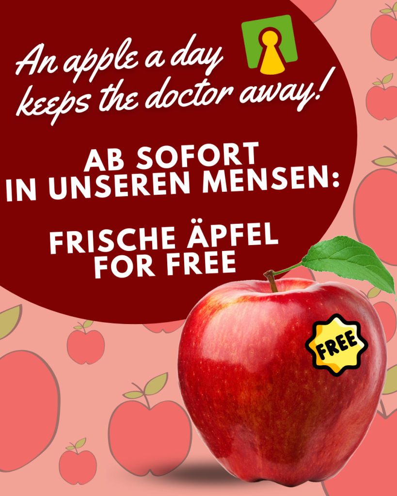 Bild: An apple a day keeps the doctor away! 🍏
